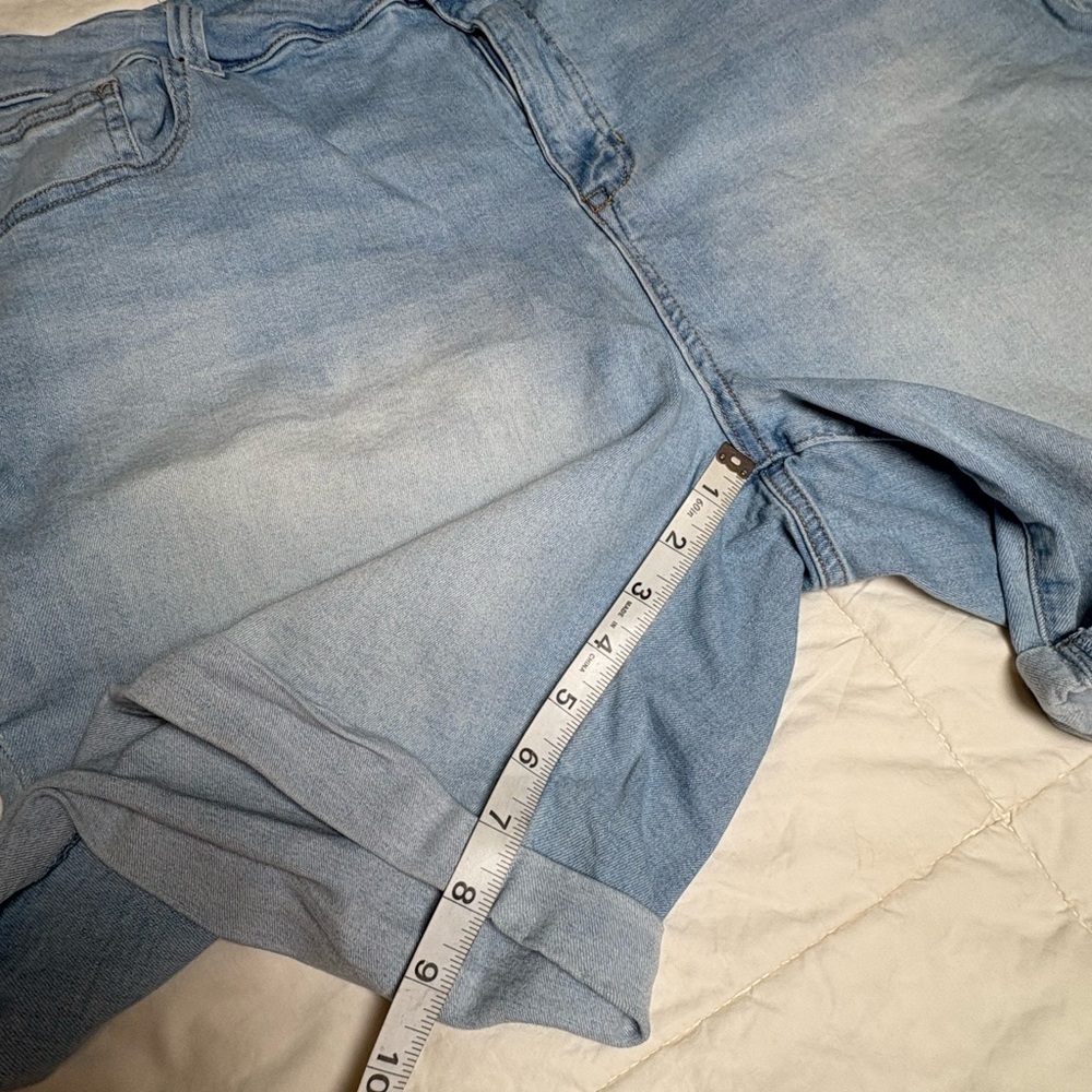 Celebrity Pink Light Blue Jean Shorts - Picture 6 of 10